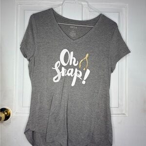 Apt. 9 Gray 'Oh Snap!' Women's Tee